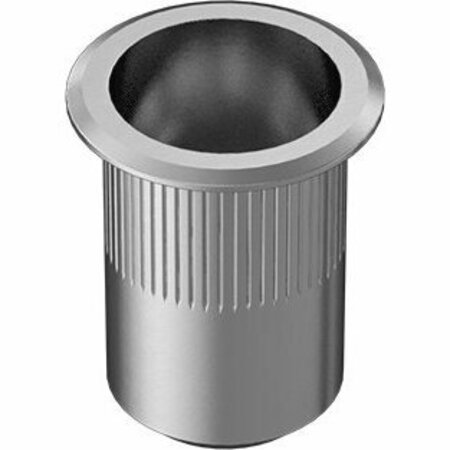 BSC PREFERRED Self Sealing Heavy-Duty Rivet Nut Aluminum 3/8-16 Internal Thread .150 - .312 Thick, 5PK 93484A387